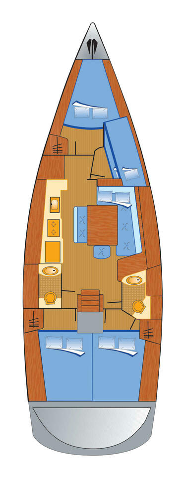 Bénéteau Oceanis 43 a louer à Heiligenhafen