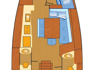 Bénéteau Oceanis 43 a louer à Heiligenhafen