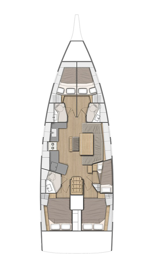 Bénéteau Oceanis 46.1 a louer à Préveza
