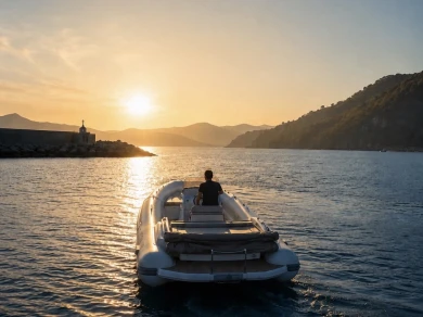 Wynajem łodzi Rapallo tanio Rib 27 10mt