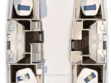 Location bateau Fountaine Pajot Fountaine Pajot FP 41 Quatuor 4 à Trogir sur Samboat