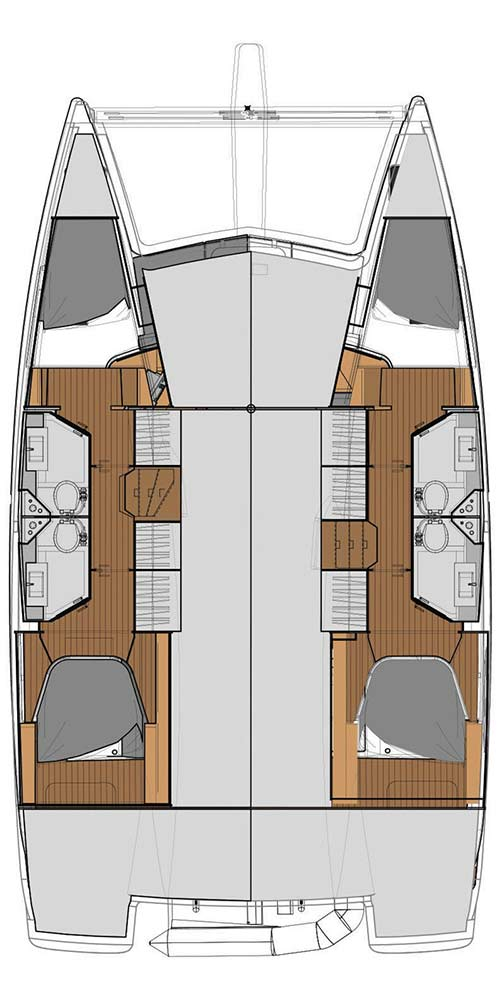 Location bateau Fountaine Pajot Lucia 40 à Lefkáda sur Samboat