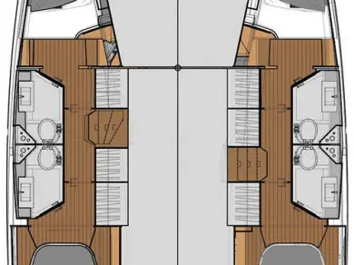 Location bateau Fountaine Pajot Lucia 40 à Lefkáda sur Samboat