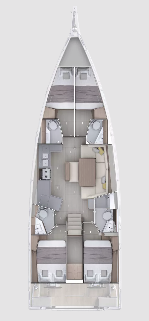 Bénéteau Oceanis 47 - 4 cab. a louer à Tropea
