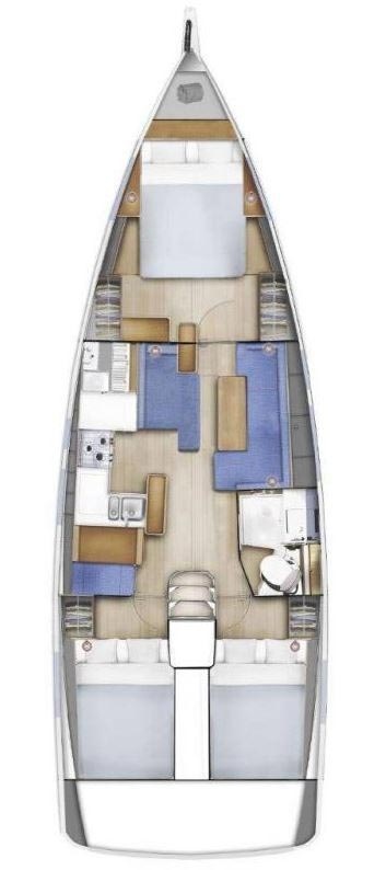 Location bateau Jeanneau Sun Odyssey 410 à Murter-Kornati sur Samboat