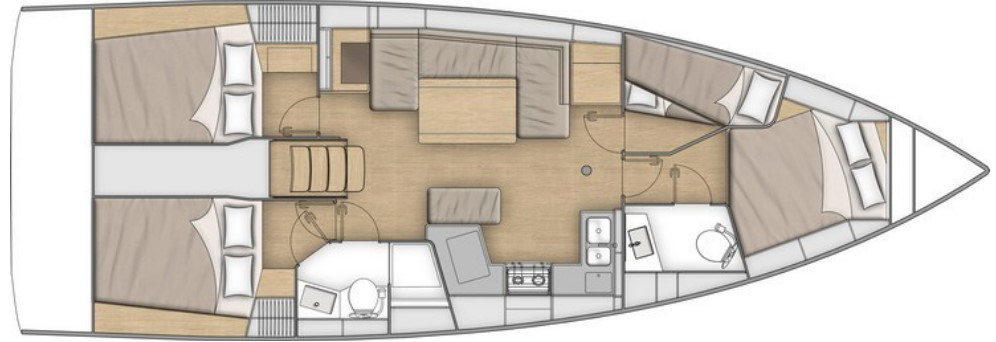 Location bateau Bénéteau Oceanis 40.1 à Seget Donji sur Samboat