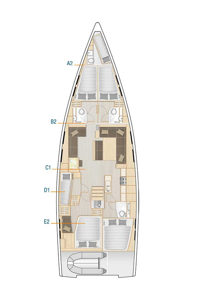 Louez un Hanse Hanse 548 à Seget Donji
