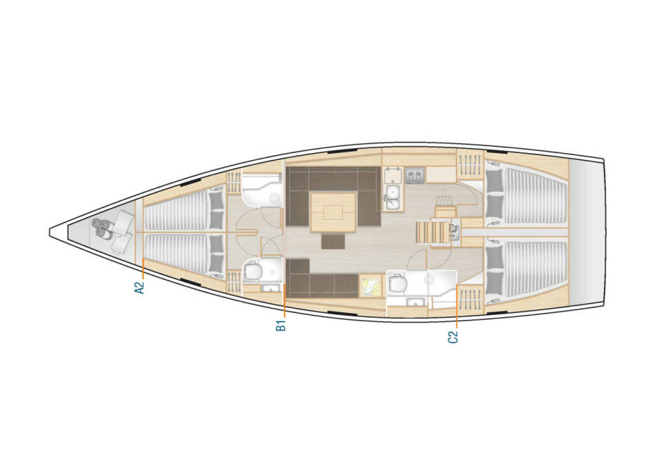 Location bateau Biograd na Moru pas cher Hanse 458