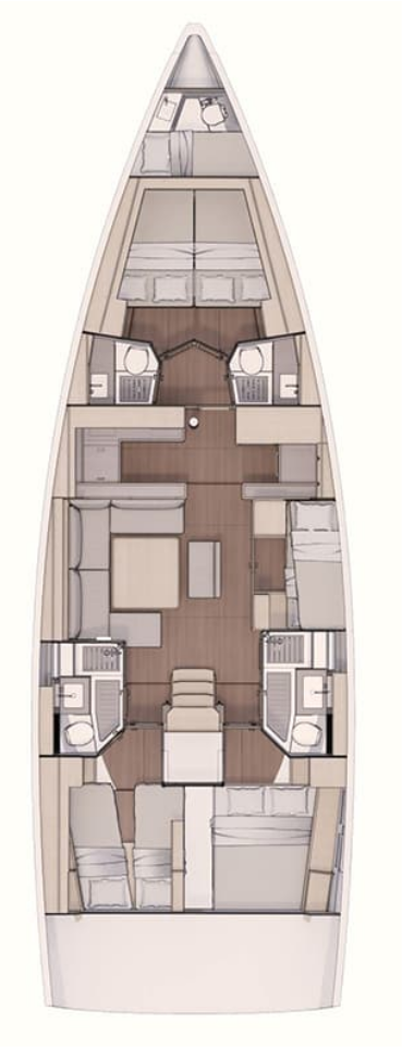 Location Voilier à Rhodes (Ville) - Dufour Dufour 530