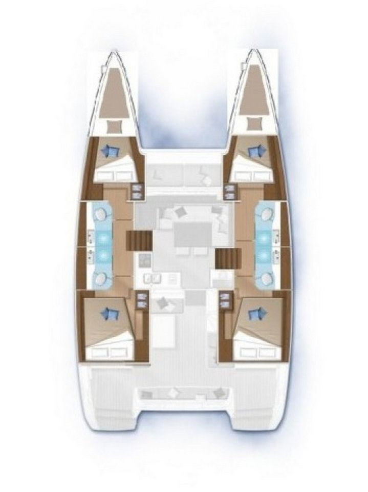 Location bateau Kaštela pas cher Lagoon 40