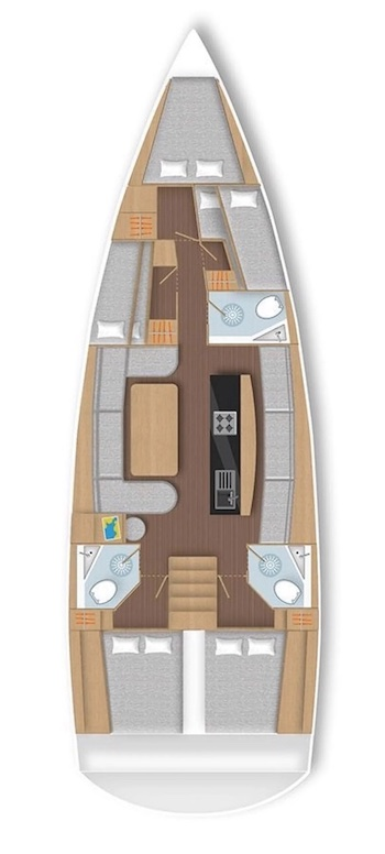 Location bateau D&D Yacht D&D Kufner 50 à Seget Donji sur Samboat