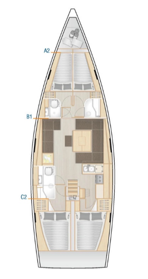 Location bateau Seget Donji pas cher Hanse 458