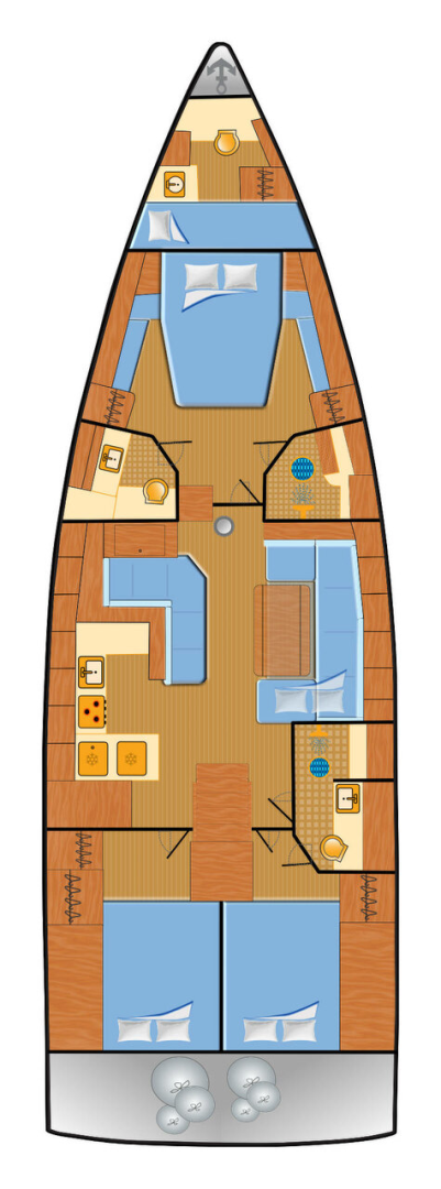 Location bateau Bénéteau Oceanis 51.1 à Rogoznica sur Samboat