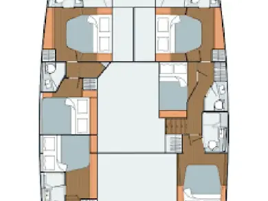 Louer Catamaran avec ou sans skipper Fountaine Pajot à Trogir