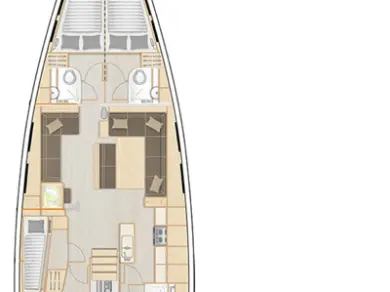 Location bateau Trogir pas cher Hanse 548