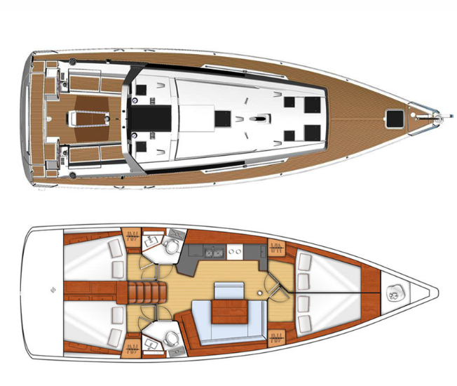 Location bateau Lefkáda pas cher Oceanis 45