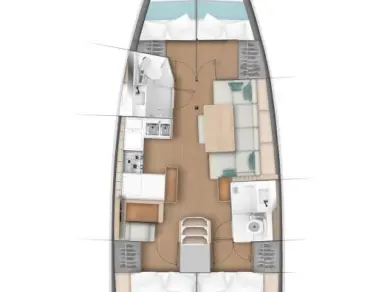 Jeanneau Sun Odyssey 440 a louer à Fethiye