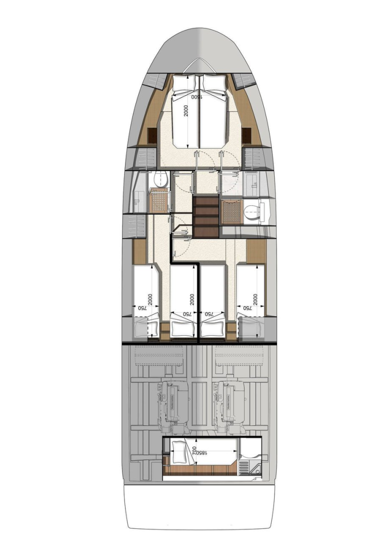 Location bateau Komolac pas cher Prestige 460 Fly - 3 + 1 cab.