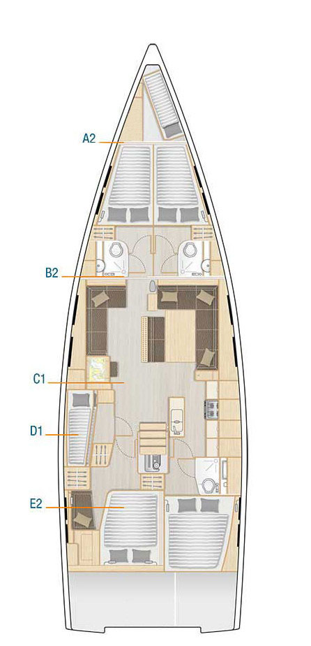 Louez un Hanse Hanse 548 à Kaštela