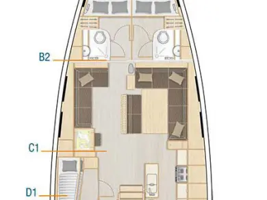 Louez un Hanse Hanse 548 à Kaštela