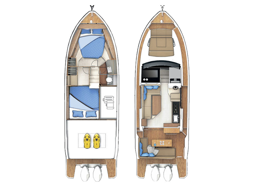 Location bateau Sealine Sealine C335V à Kaštela sur Samboat