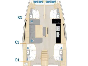 Location Voilier à Kaštela - Hanse Hanse 460