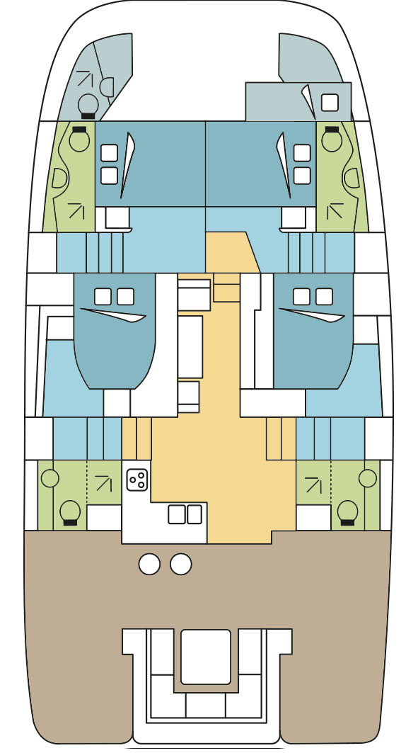 Location bateau Aquila Aquila 44 à Le Marin sur Samboat