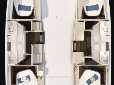 Location à Saint-Mandrier-sur-Mer - Fountaine Pajot Fountaine Pajot FP 41 Quatuor 4 sur SamBoat