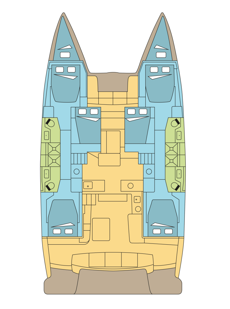 Location Catamaran à La Paz - Lagoon Lagoon 51