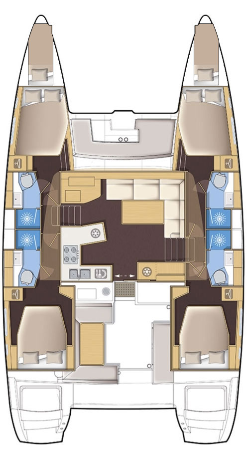 Louer Catamaran avec ou sans skipper Lagoon à Kaštela
