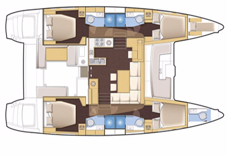 Location bateau Lagoon Lagoon 450 F à Álimos sur Samboat