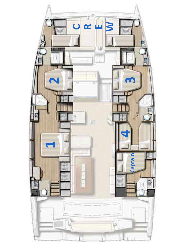 Location Catamaran à Capo d'Orlando - Bali Bali 5.4