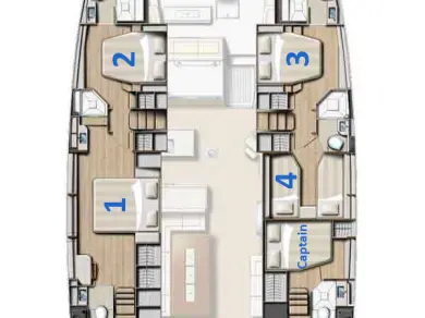 Location Catamaran à Capo d'Orlando - Bali Bali 5.4