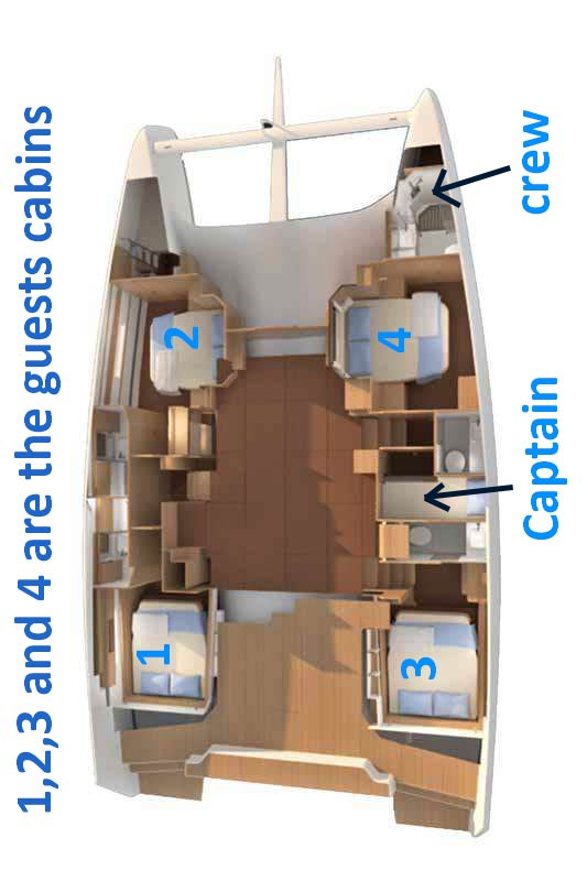 Location bateau Dufour Dufour Catamarans 48 Sail à Capo d'Orlando sur Samboat
