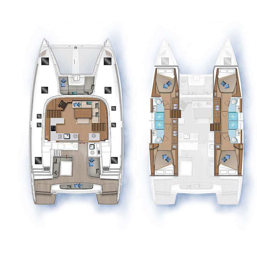 Location bateau Fethiye pas cher Lagoon 46
