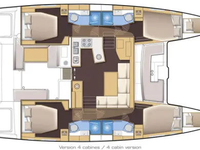 Location bateau Lagoon Lagoon 450 à Parham Town sur Samboat