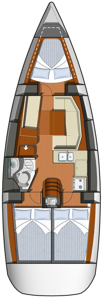 Jeanneau Sun Odyssey 36i a louer à Dème de Vólos