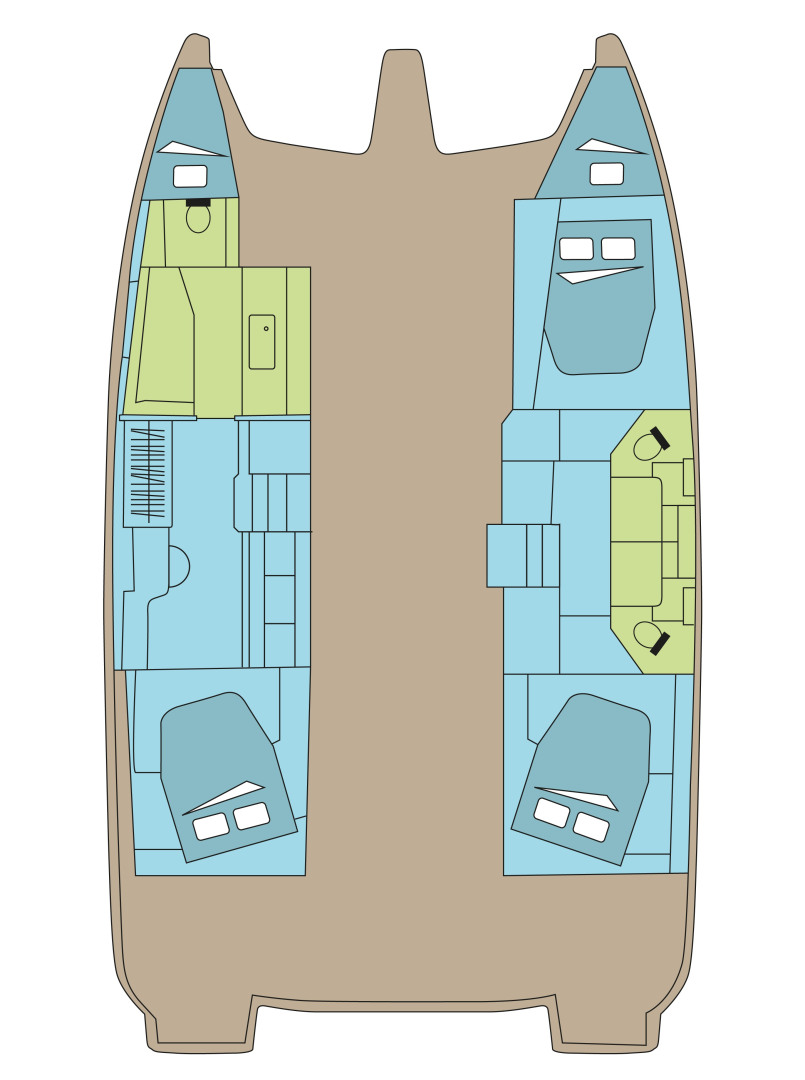 Location Catamaran à Nassau - Fountaine Pajot Fountaine Pajot FP 44 Maestro - 3 + 2 cab.