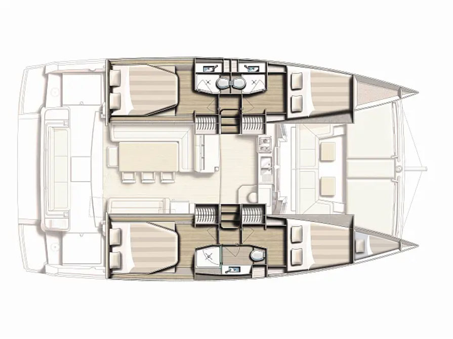 Location Catamaran à Biograd na Moru - Bali Bali 4.1