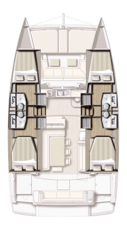 Location Catamaran à Lefkáda - Bali Bali 4.1