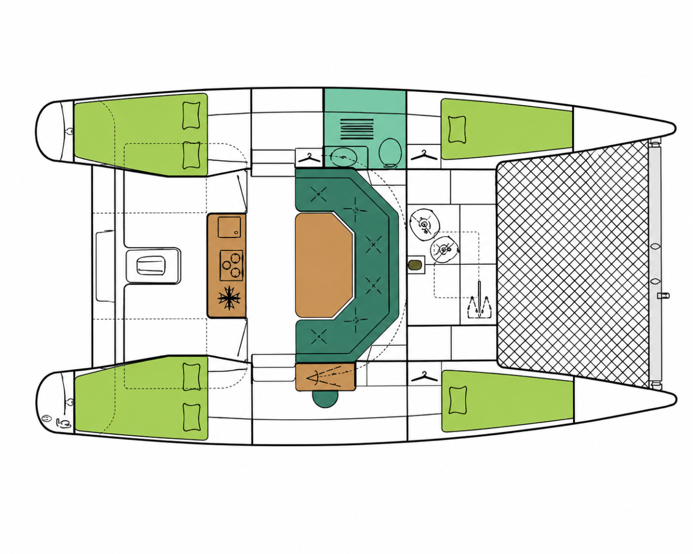 Location bateau Fountaine Pajot Maldives 32 à Les Prises sur Samboat