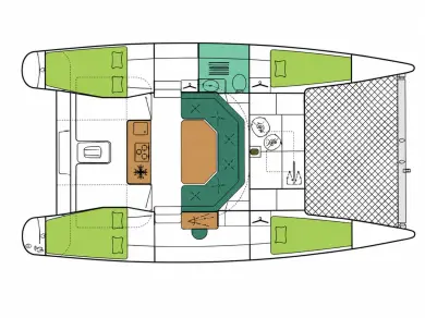 Location bateau Fountaine Pajot Maldives 32 à Les Prises sur Samboat