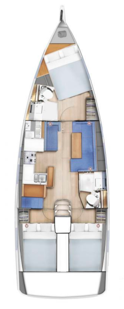 Location bateau Jeanneau Sun Odyssey 410 à Gouviá sur Samboat