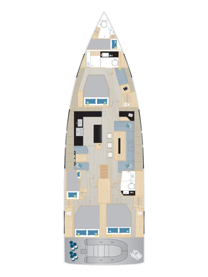 Location Voilier à Kaštela - Hanse Hanse 590