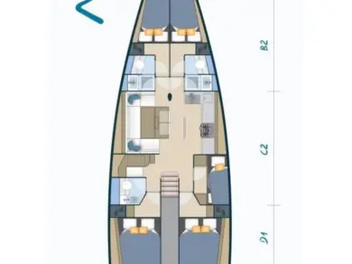 Location bateau Kaštela pas cher More 55