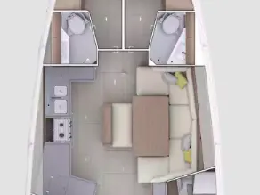 Location bateau Split pas cher Oceanis 47 - 5 cab.