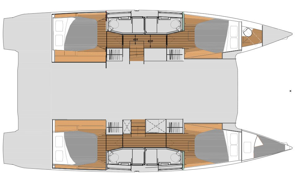 Location Catamaran à Cagliari - Fountaine Pajot Elba 45
