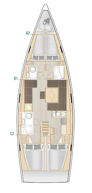 Location bateau Punat pas cher Hanse 458
