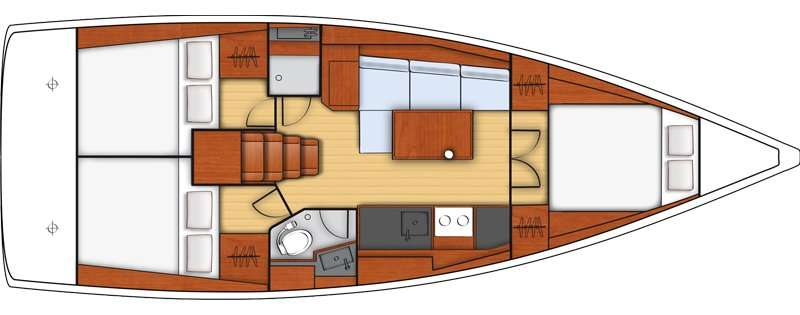 Location bateau Bénéteau Oceanis 38.1 à Biograd na Moru sur Samboat