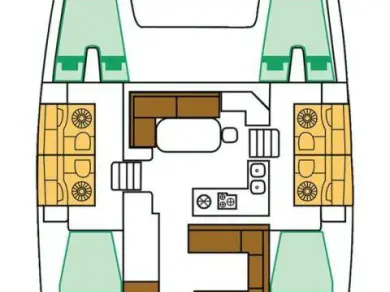 Location bateau Lávrio pas cher Lagoon 400 S2